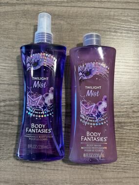 Body Fantasies Signature Twilight Mist Fantasy Body Spray & Body wash 8 oz NEW